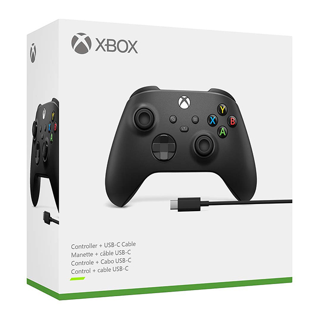 MICROSOFT XBOX SERIES X|S WIRELESS CONTROLLER CORBAN BLACK З КАБЕЛЕМ ДЛЯ WINDOWS