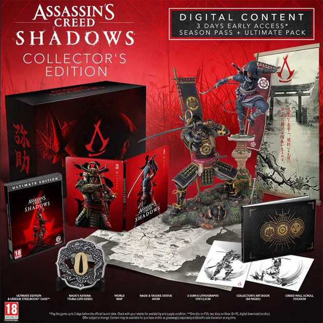ASSASSIN'S CREED: SHADOWS - COLLECTOR'S EDITION PS5 (субтитри російською) - Зображення 2