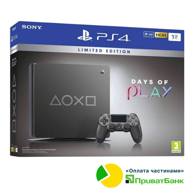 SONY PLAYSTATION 4 1ТБ DAYS OF PLAY LIMITED EDITION (вживана, гарантія 3 міс.)