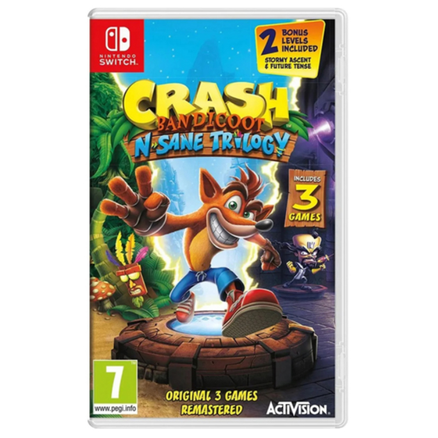 CRASH BANDICOOT N-SANE TRILOGY SWITCH (вживаний, англійською мовою)